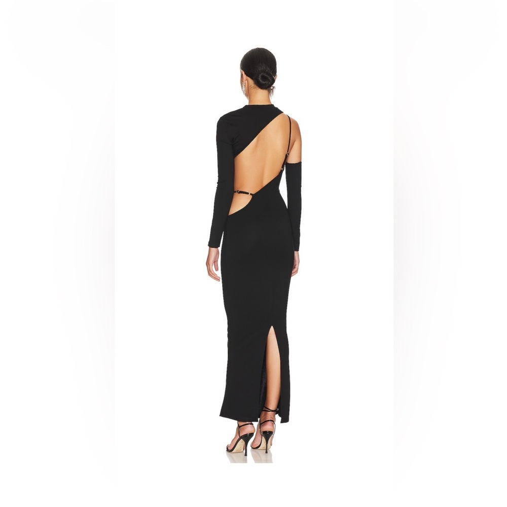 superdown Margo Open Back Gown in Black NWT